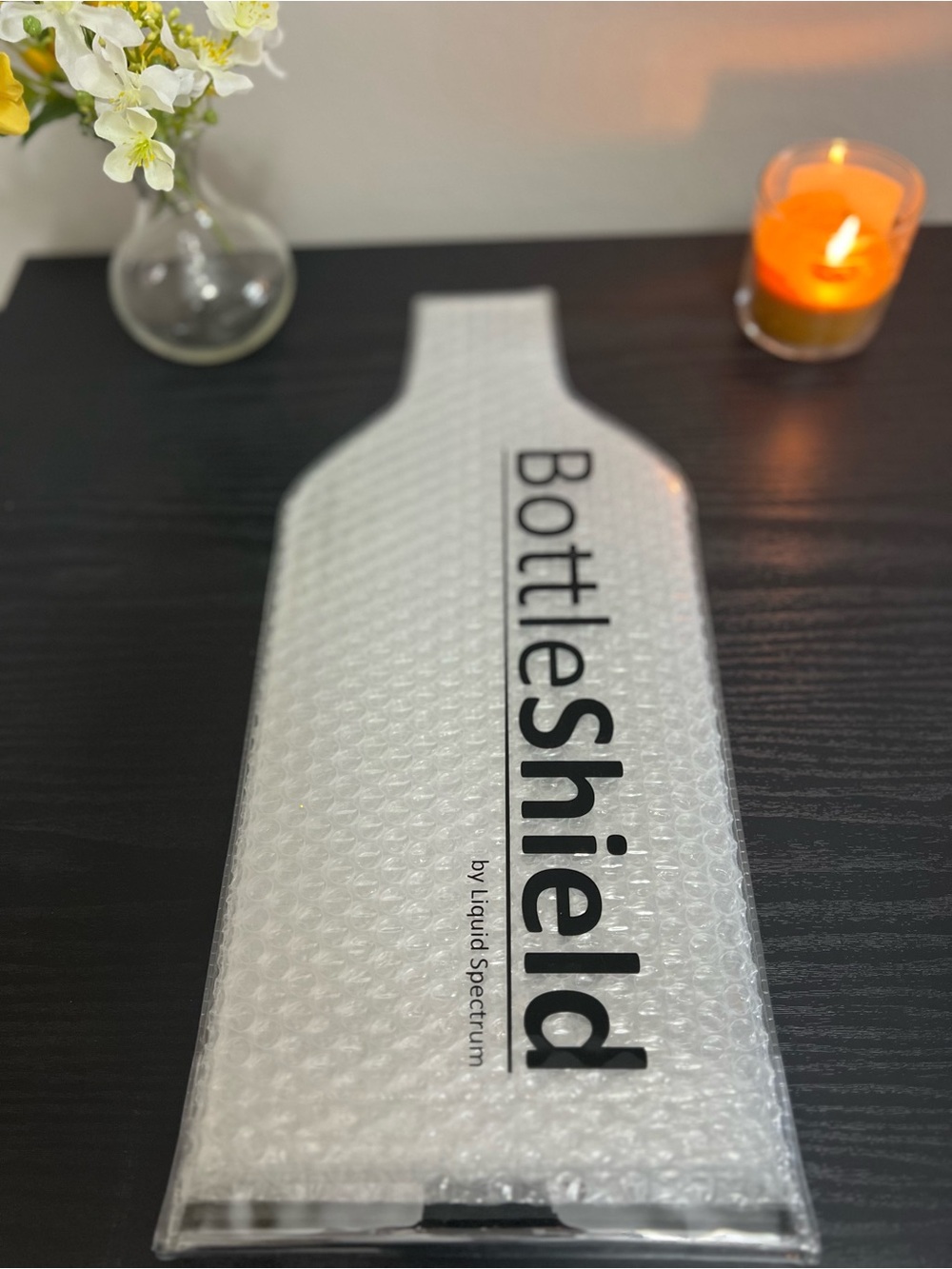 BottleShield Bubble Wine Sleeve - White Protective Bottle Cover